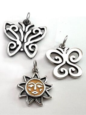 James Avery Butterfly & Sun Enamel Charms